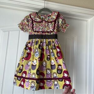Matilda Jane Anastaysia Character Counts Dress Size 4 Russian Dolls Toddler girl